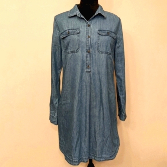 Old Navy Dresses & Skirts - Old Navy Jean Dress, Long Sleeved, Lightweight, Women's Size M